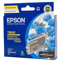 Genuine Epson T0542 Cyan Ink Cartridge