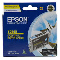 Genuine Epson T0595 Light Cyan Ink Cartridge