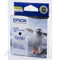 Genuine Epson T0751 Black Ink Cartridge