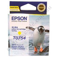 Genuine Epson T0754 Yellow Ink Cartridge
