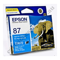 Genuine Epson T0872 Cyan Ink Cartridge