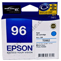 Genuine Epson T0962 Cyan Ink Cartridge
