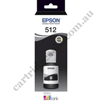 Genuine Epson T512/T00G1 EcoTank Black Ink Bottle