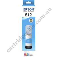 Genuine Epson T512/T00H2 EcoTank Cyan Ink Bottle
