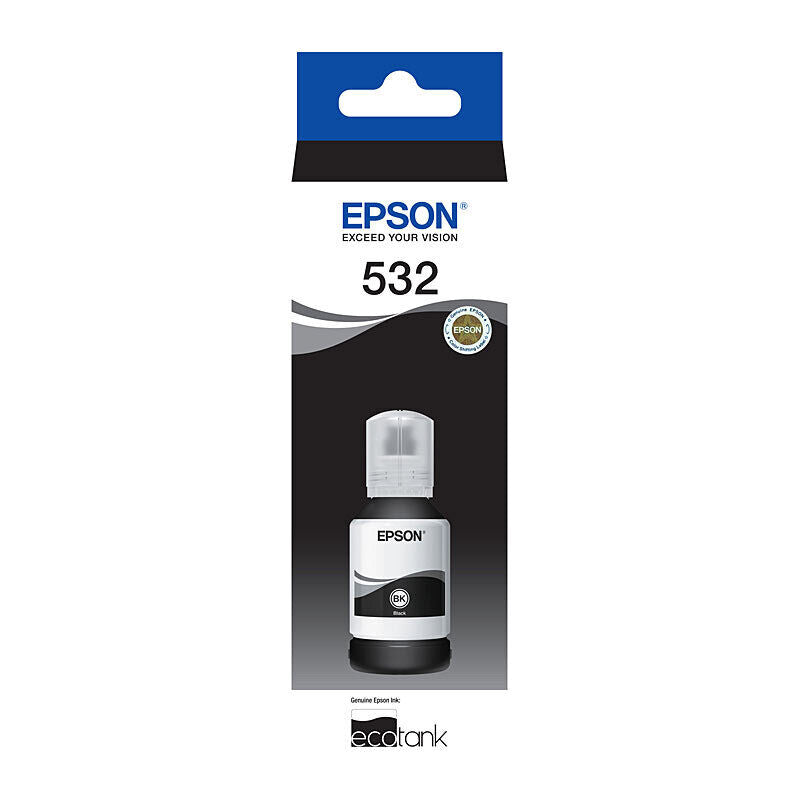 Genuine Epson T532 EcoTank Black Ink Bottle