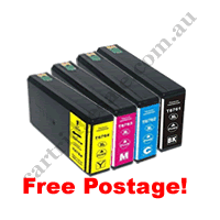 A Set Compatible Epson 676XL Ink Cartridges B/C/M/Y FreePostage