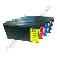 A Set Compatible Epson 786XL Ink Cartridges B/C/M/Y FreePostage