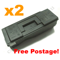 2 x Remanufactured Black Toner Cartridge for Kyocera TK50H FreeP