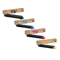 A Set Genuine Kyocera TK8119K,C,M,Y Toner Cartridges