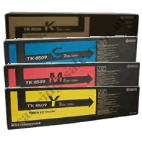 A Set Genuine Kyocera TK8509K,C,M,Y Toner Cartridges