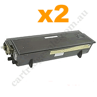 2 x Compatible Brother TN7600 Black Toner Cartridge Free Postage