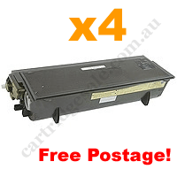 4 x Compatible Brother TN7600 Black Toner Cartridge Free Postage