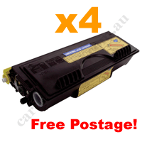 4 x Compatible Brother TN6600 Black Toner Cartridge Free Postage