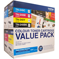 A Set Genuine Brother TN240 Toner Cartridges B/C/m/Y + FreePosta