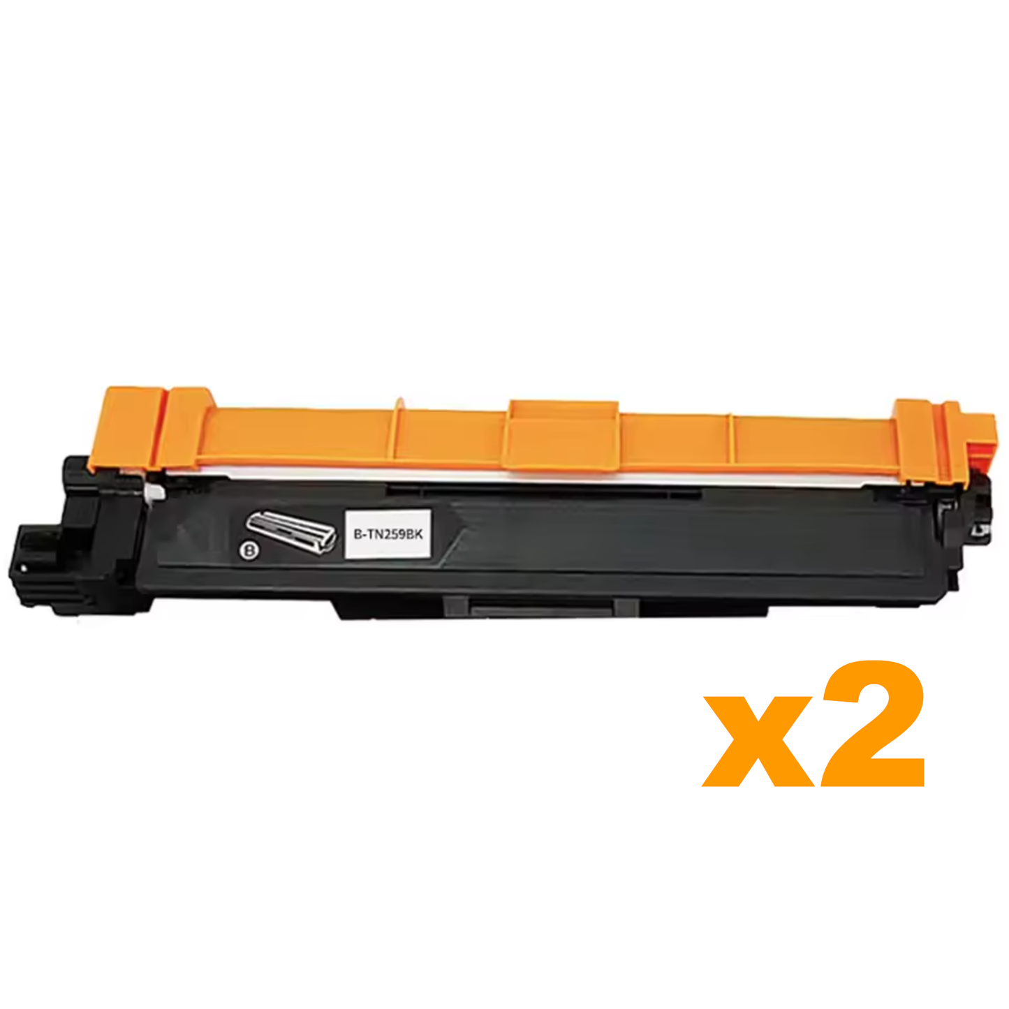 2 x Compatible Brother TN259BK High Yield Black Toner Cartridge