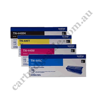 A Set Genuine Brother TN446 Super High Yield Toner Cartridges B/