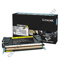 Genuine Lexmark X748H1YG HY Yellow Toner Cartridge