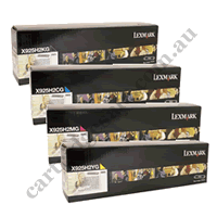 A Set Genuine Lexmark X925H2K/C/M/YG High Yield Toner Cartridges