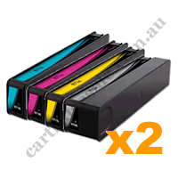 2 Sets Compatible HP 975X B/C/M/Y Ink Cartridges
