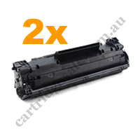 2 x Compatible HP CF283A (83A) Black Toner Cartridge
