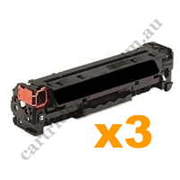 3 x Compatible HP CF360X (508X) Black Toner Cartridge