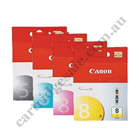 A Set Genuine Canon PGI5BK CLI8C/M/Y Ink Cartridges