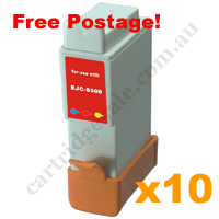 10 Compatible Canon BCI21C Color Ink Cartridges + Free Postage!