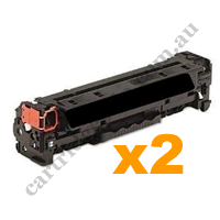 2 x Compatible HP CF380X (312X) Black Toner Cartridge