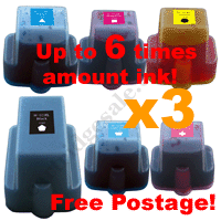3 Sets Compatible HP 02 Cartridges + Free Postage!