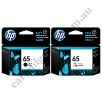 Genuine HP 65 Black Colour Combo Pack