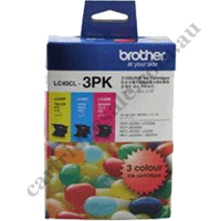Genuine Brother LC40 Cyan Magenta & Yellow Colour Pack