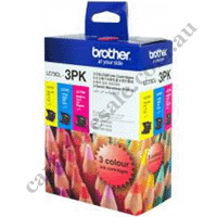 Genuine Brother LC73 Cyan Magenta & Yellow Colour Pack