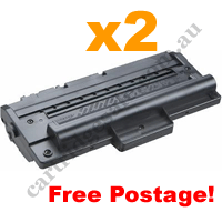 2 x Remanufactured Lexmark 18S0090 Black Toner Cartridge FreePos