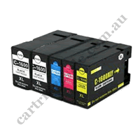 Any 5 Compatible Canon PGI1600XL BK/C/M/Y Ink Cartridges