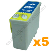 5 Compatible Epson T026 Black Ink Cartridges
