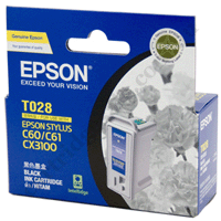 Genuine Epson T028 Black Ink Cartridge