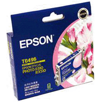 Genuine Epson T0496 Light Magenta Ink Cartridge