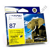 Genuine Epson T0874 Yellow Ink Cartridge
