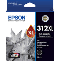 Genuine Epson T1831/312XL High Yield Black Ink Cartridge