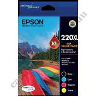 Genuine Epson 220XL High Yield Ink Cartridge Value Pack
