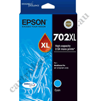 Genuine Epson T3452/702XL High Yield Cyan Ink Cartridge