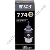 Genuine Epson T774/T7741 EcoTank Black Ink Bottle