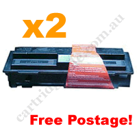 2 x Remanufactured Black Toner Cartridge for Kyocera TK110 FreeP