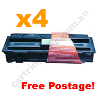4 x Remanufactured Black Toner Cartridge for Kyocera TK110 FreeP