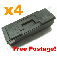 4 x Remanufactured Black Toner Cartridge for Kyocera TK50H FreeP