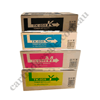 A Set Genuine Kyocera TK859K,C,M,Y Toner Cartridges