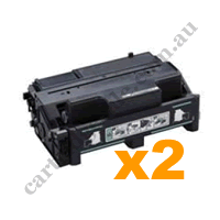 2 x Compatible Lanier 406517 Black Toner Cartridge