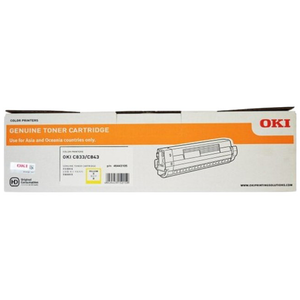 Genuine OKI 46443105 Yellow Toner Cartridge