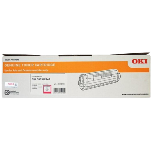 Genuine OKI 46443106 Magenta Toner Cartridge