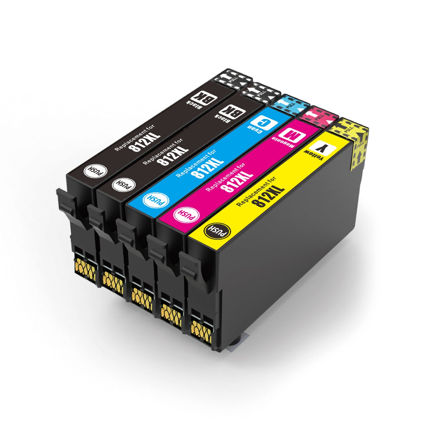 2 x Compatible Epson 812XL Black + 1 x 812XL C/M/Y Ink Cartridge